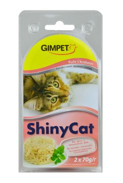 Gimpet kočka konz. ShinyCat  kuře/krab 2x70g