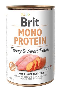 Brit Dog konz Mono Protein Turkey & Sweet Potato 400g