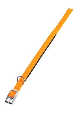 Obojek pes SOFT NYLON oranžový 20mm/45cm Zolux