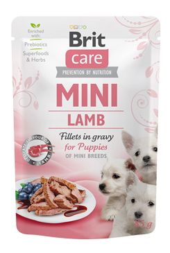 Brit Care Dog Mini Puppy Lamb fillets in gravy 85g