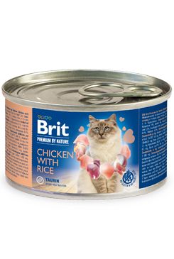 Brit Premium Cat by Nature konz Chicken&Rice 200g