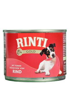 Rinti Dog Gold konzerva hovězí 185g