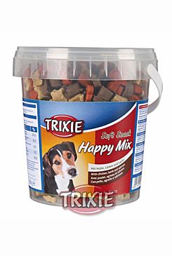 Trixie Soft Snack Bony MIX hověz, jehněč,losos 500g TR